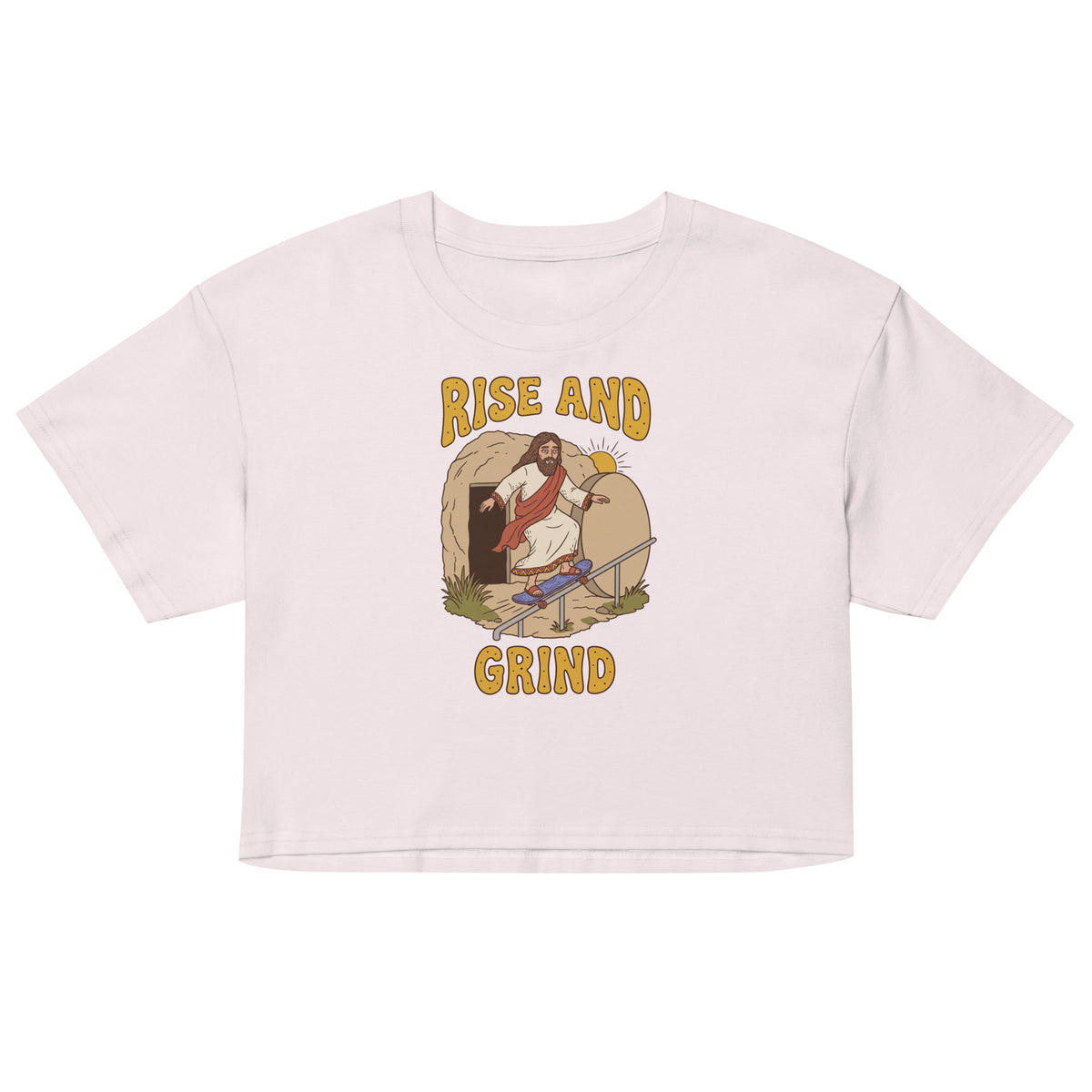 Rise And Grind Women’s crop top Orbital Clothing