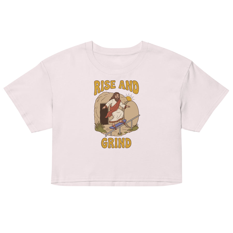 Rise And Grind Women’s crop top Orbital Clothing