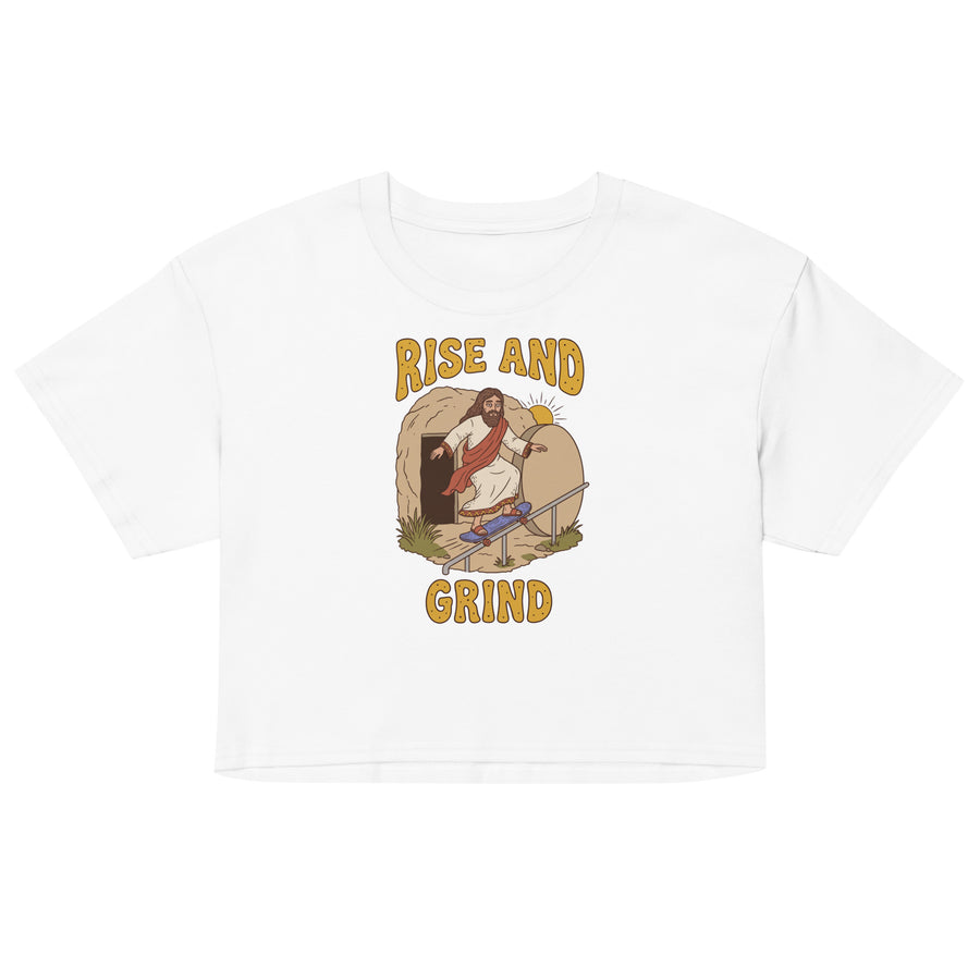 Rise And Grind Women’s crop top Orbital Clothing