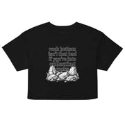 Rock bottom isn't that bad if you're into collecting rocks Women’s crop top