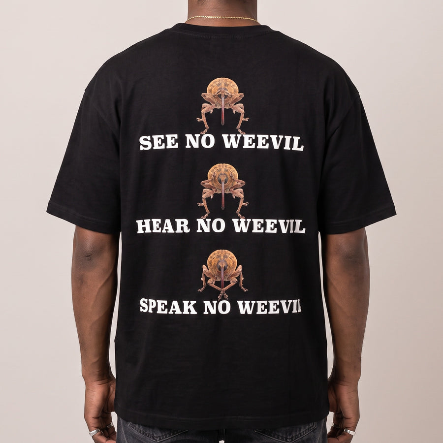 See No Weevil T-Shirt (backprint) - Orbital Clothing