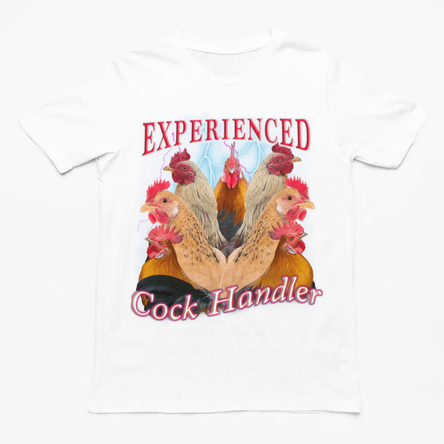 Experienced Cock Handler (OG design) t-shirt - Orbital Clothing