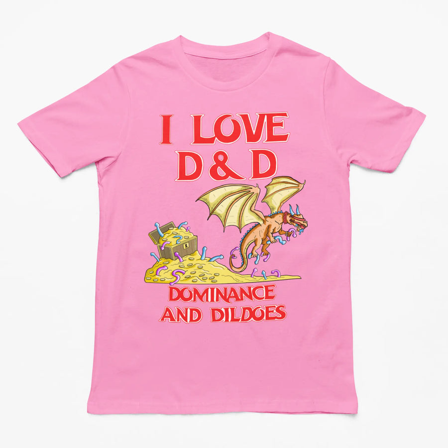 I Love D&D (Dominance and Dildoes) t-shirt - Orbital Clothing