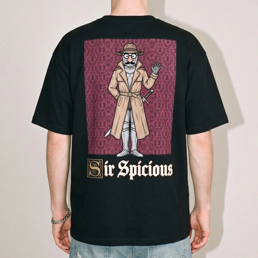 Sir Spicious T-Shirt (backprint) - Orbital Clothing