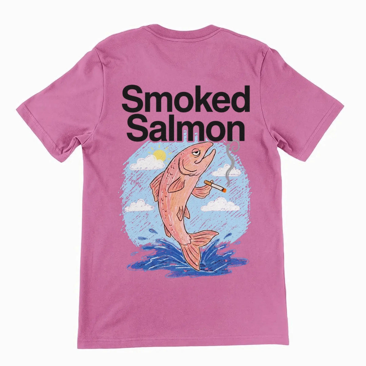 Smoked Salmon T-Shirt (backprint) Orbital Clothing