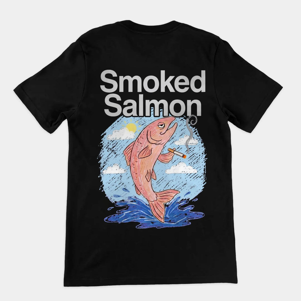 Smoked Salmon T-Shirt (backprint) Orbital Clothing