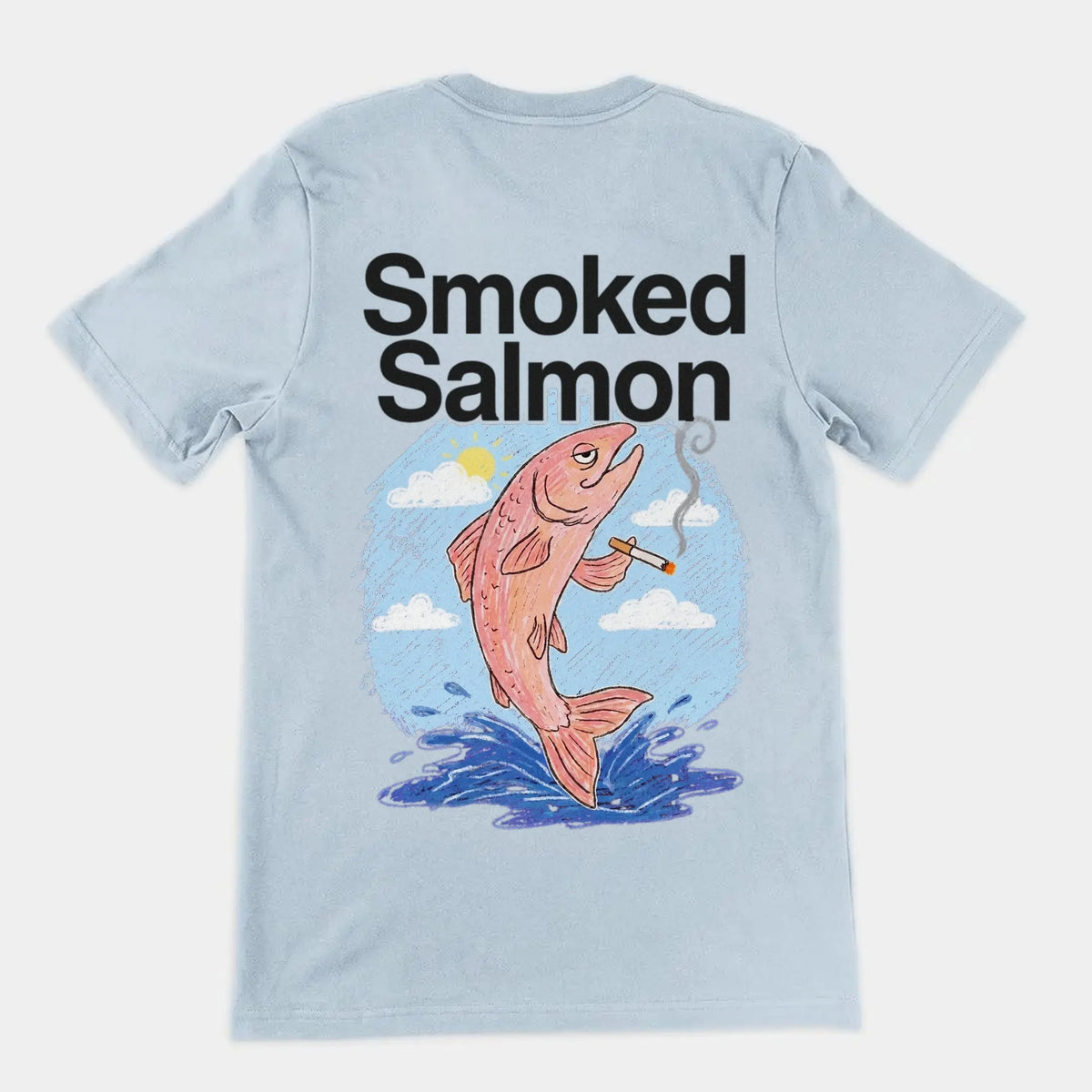 Smoked Salmon T-Shirt (backprint) Orbital Clothing