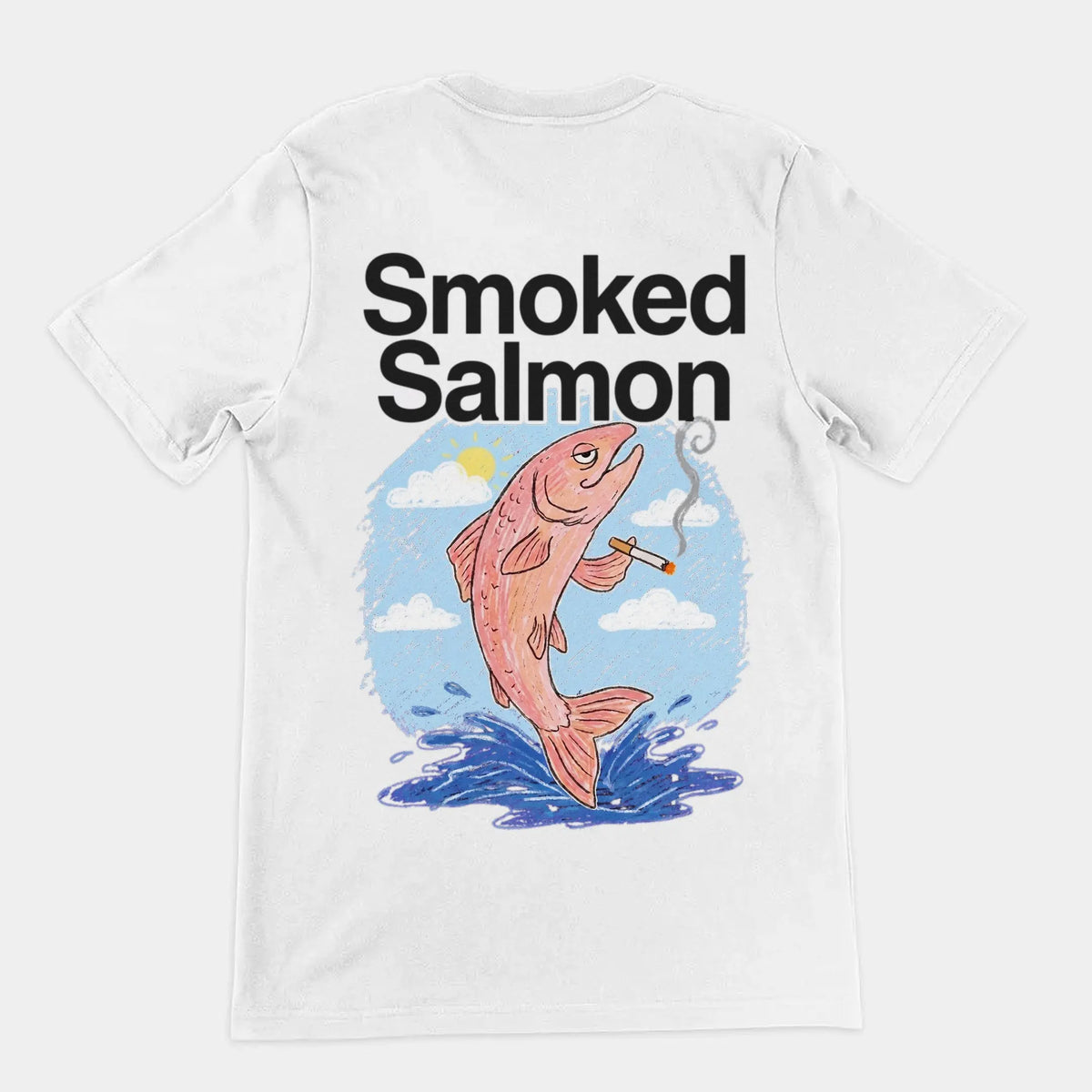 Smoked Salmon T-Shirt (backprint) Orbital Clothing