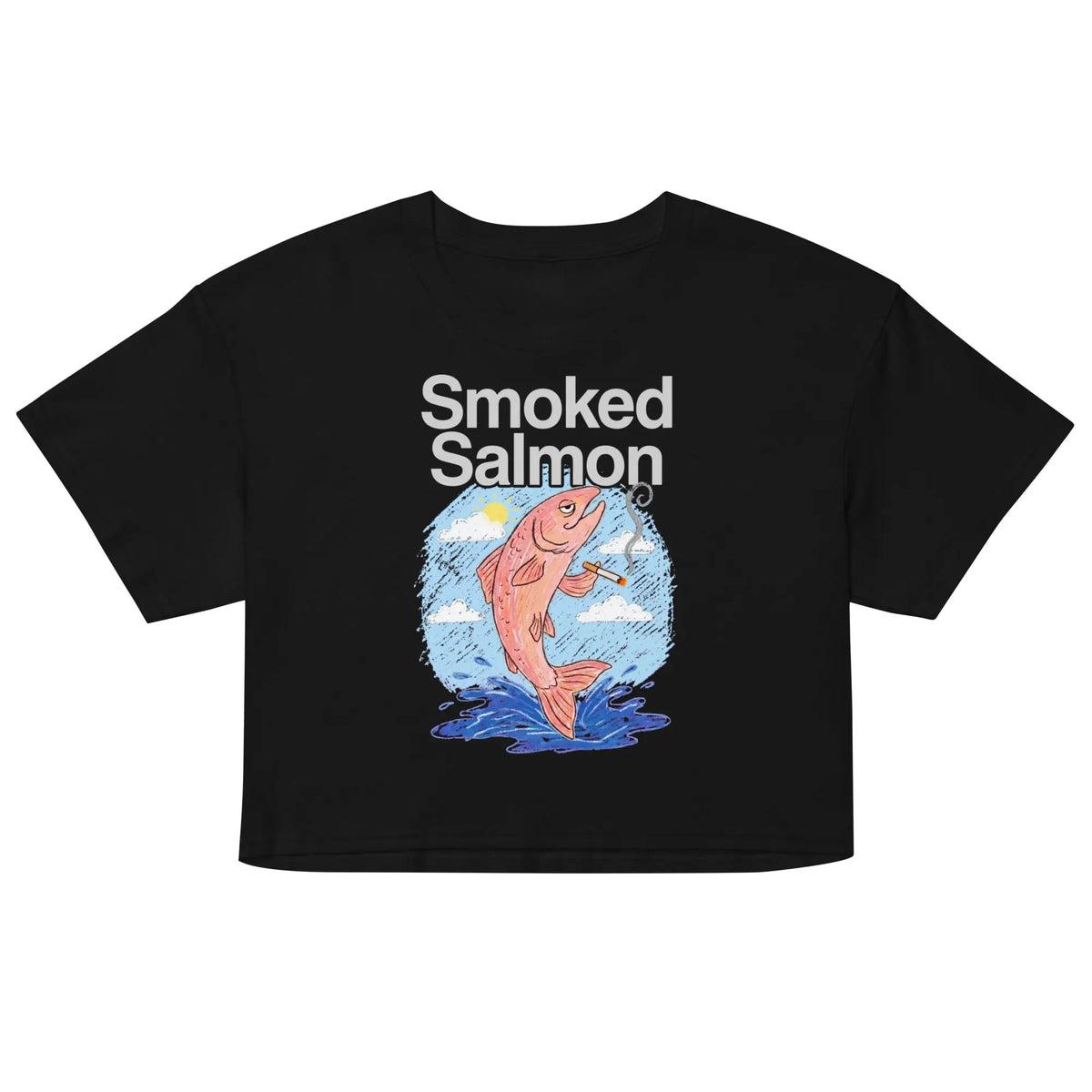 Smoked Salmon Women’s crop top Orbital Clothing