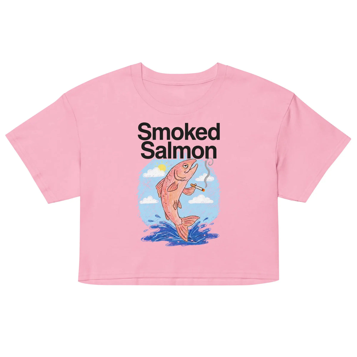 Smoked Salmon Women’s crop top Orbital Clothing