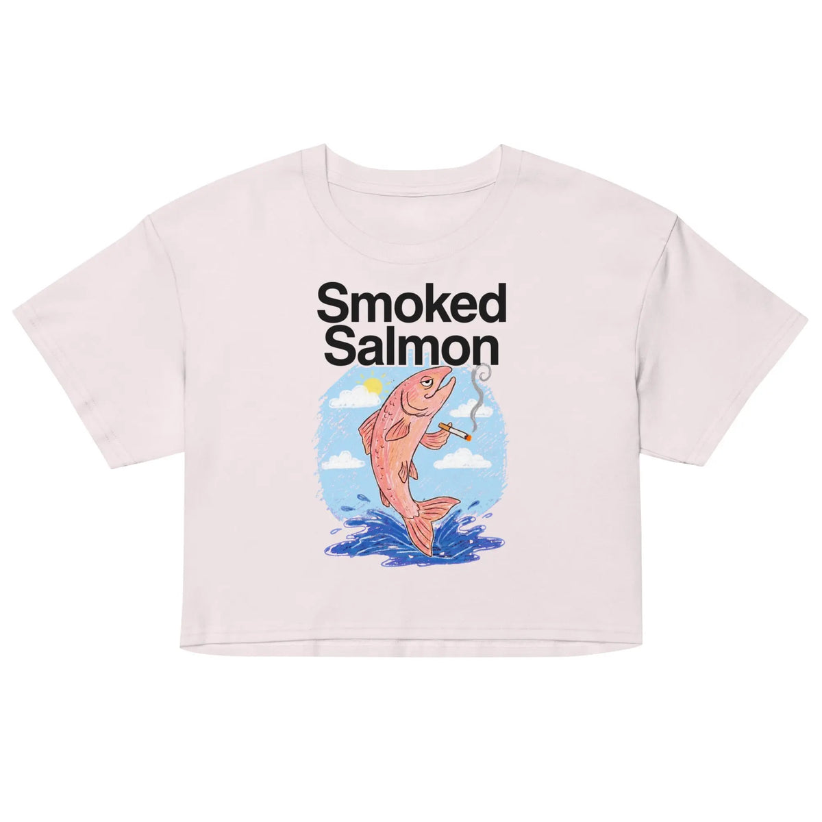 Smoked Salmon Women’s crop top Orbital Clothing