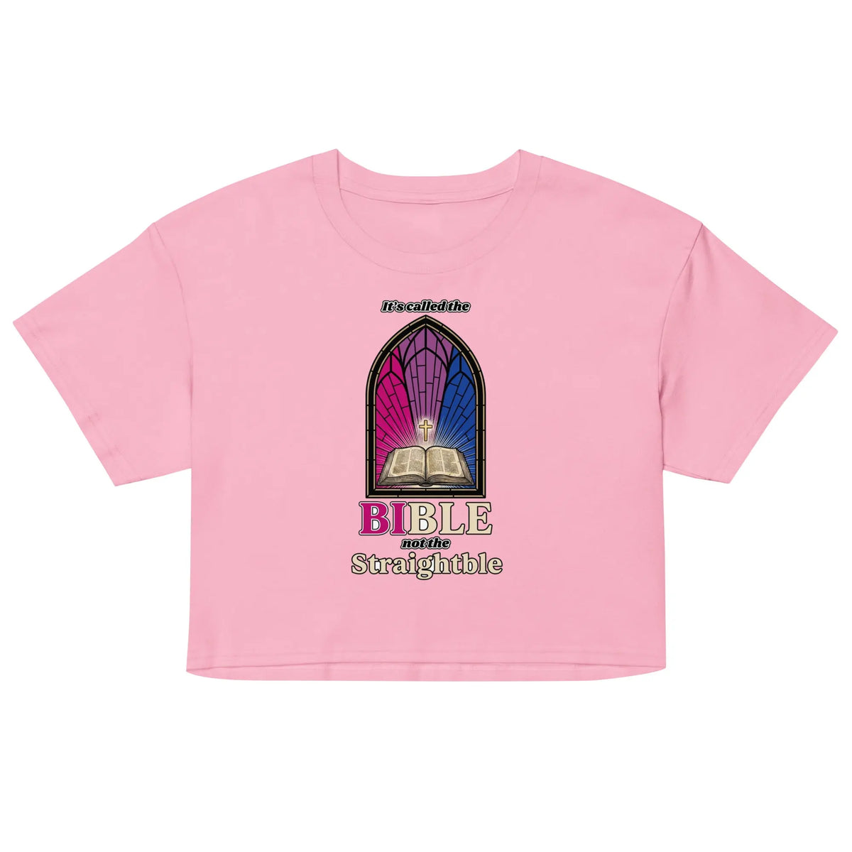 It's called the Bible not the Straightble Women’s crop top Orbital Clothing