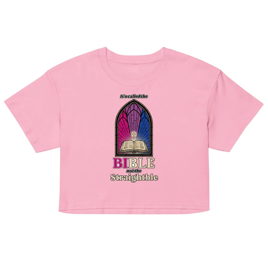 It's called the Bible not the Straightble Women’s crop top Orbital Clothing