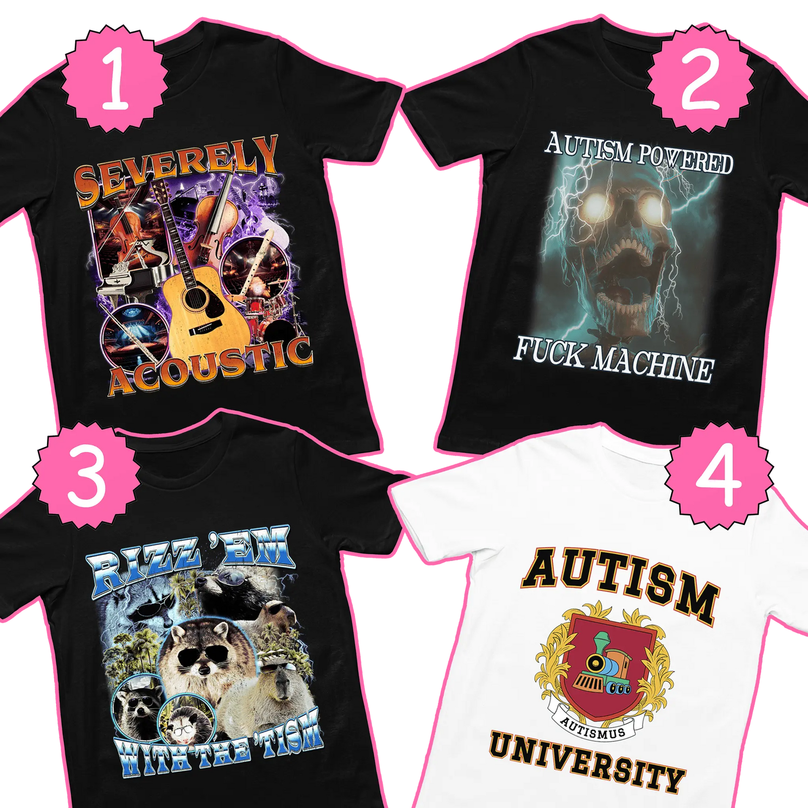 Autism 4 tee bundle - Orbital Clothing