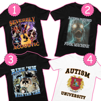Autism 4 tee bundle - Black / S