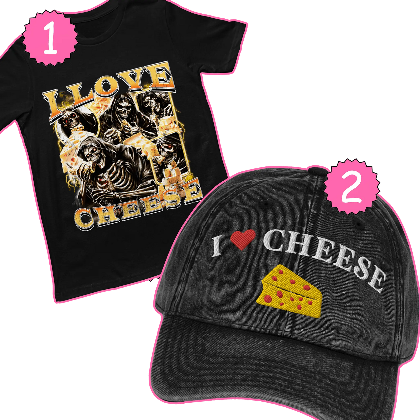 Cheese shirt and hat bundle - Orbital Clothing