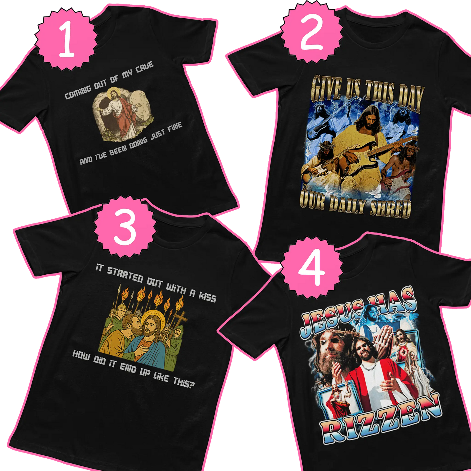 Regular Christian 4 tee Bundle - Orbital Clothing