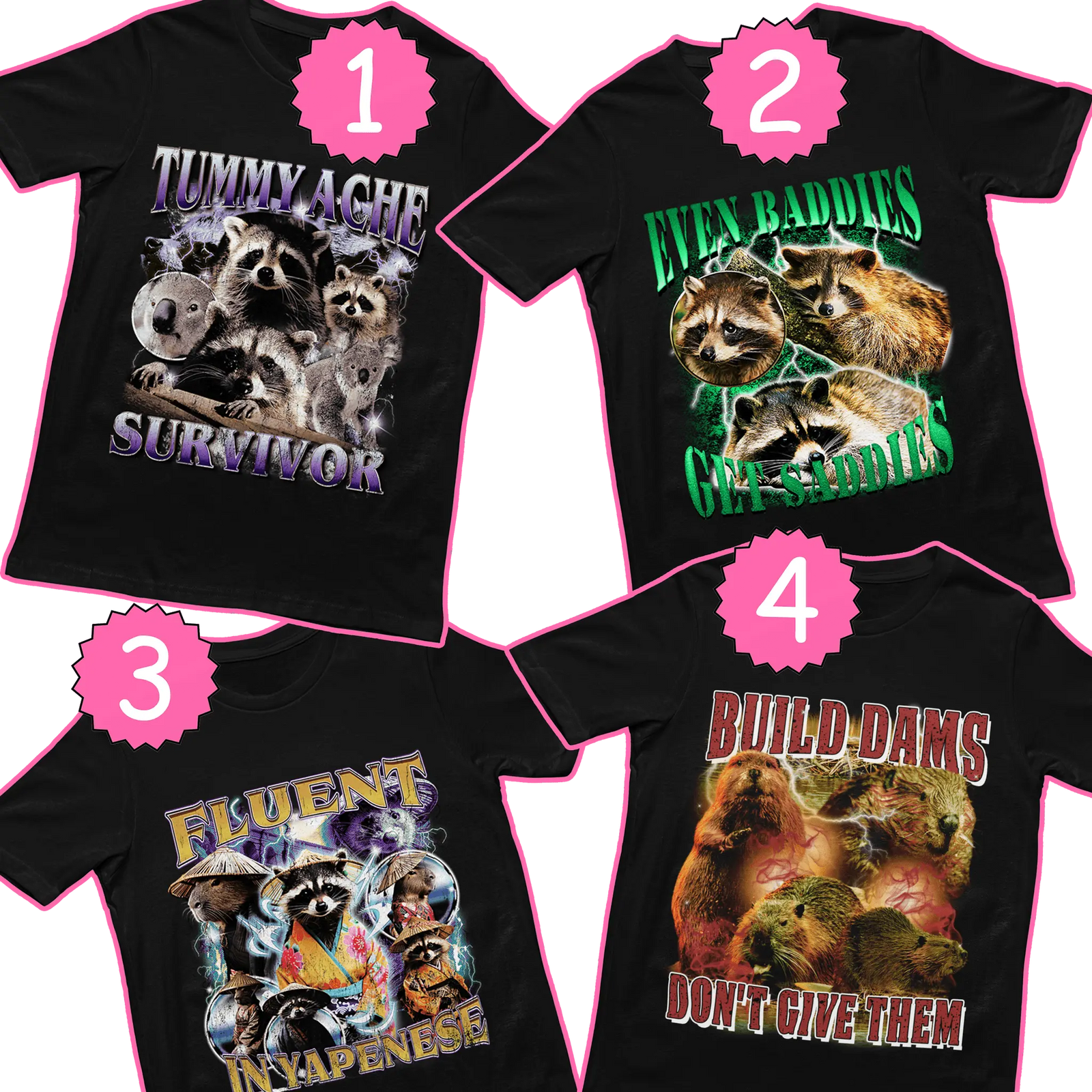 Cute 4 tee Bundle - Orbital Clothing