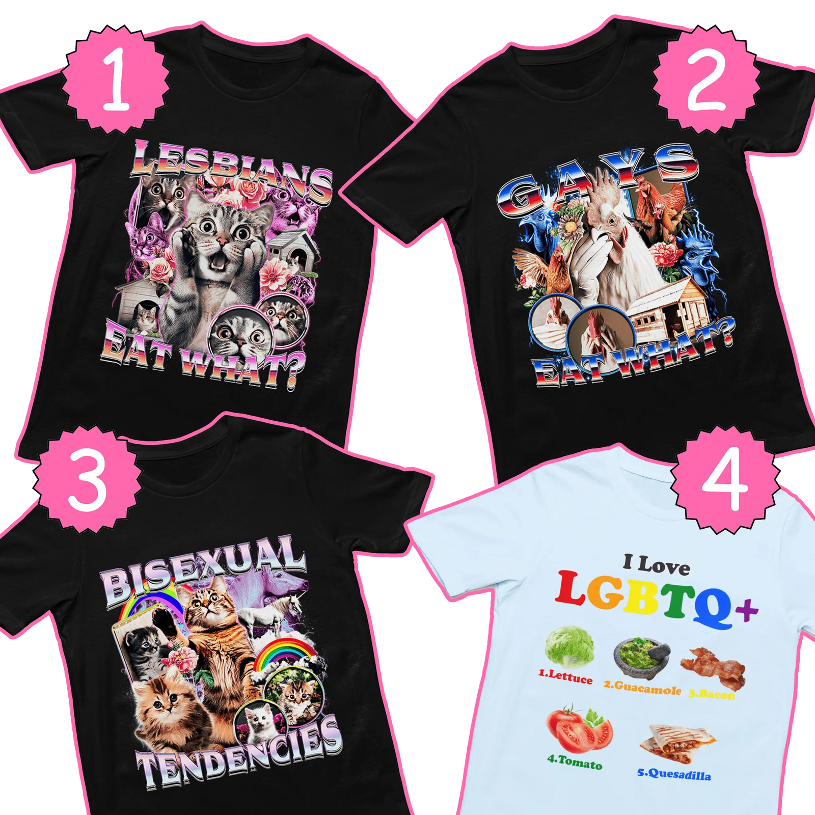 Pride 4 tee bundle - Orbital Clothing