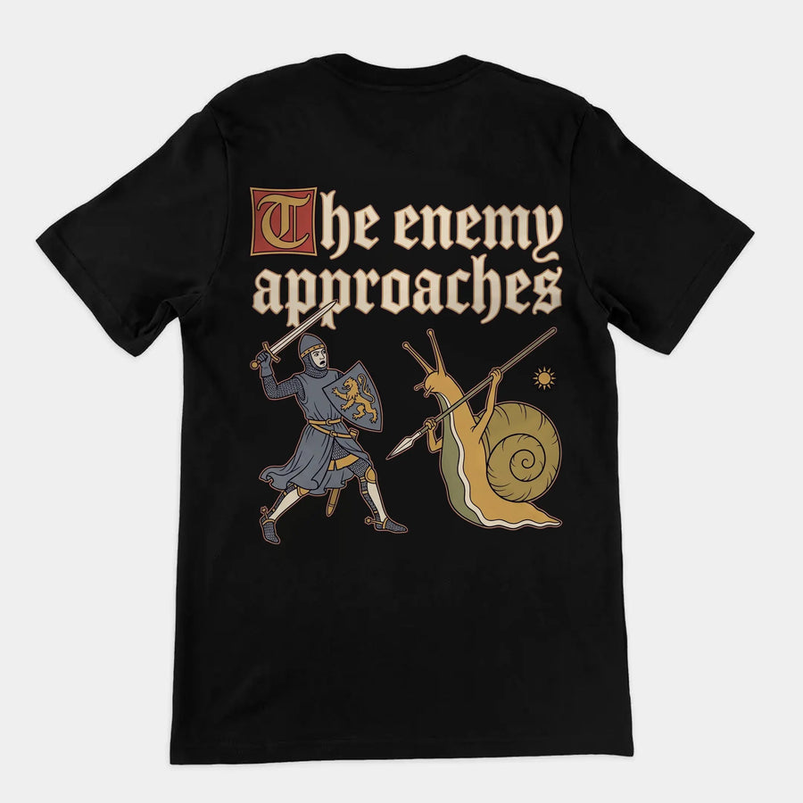 The Enemy Approaches T-Shirt (backprint) Orbital Clothing