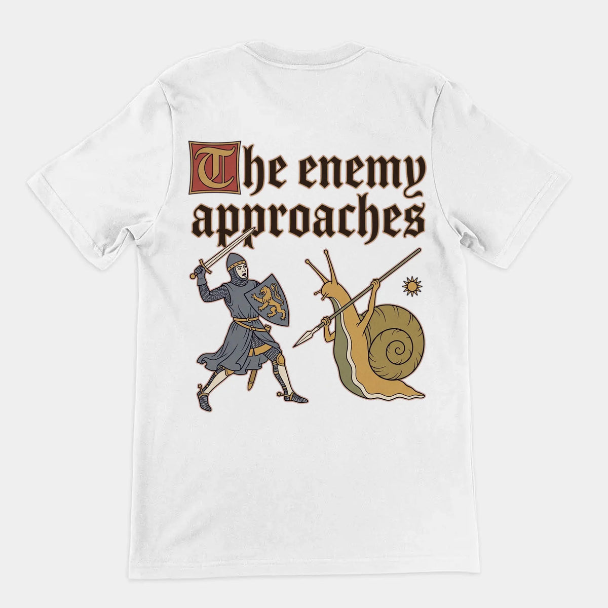 The Enemy Approaches T-Shirt (backprint) Orbital Clothing