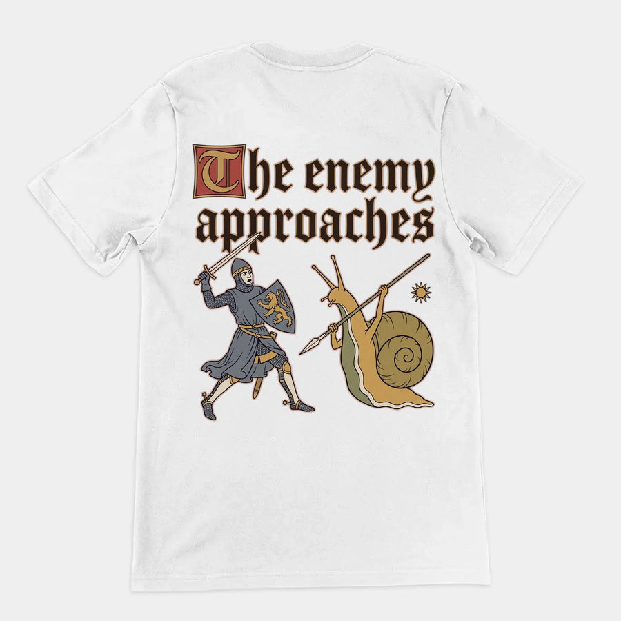 The Enemy Approaches T-Shirt (backprint) Orbital Clothing