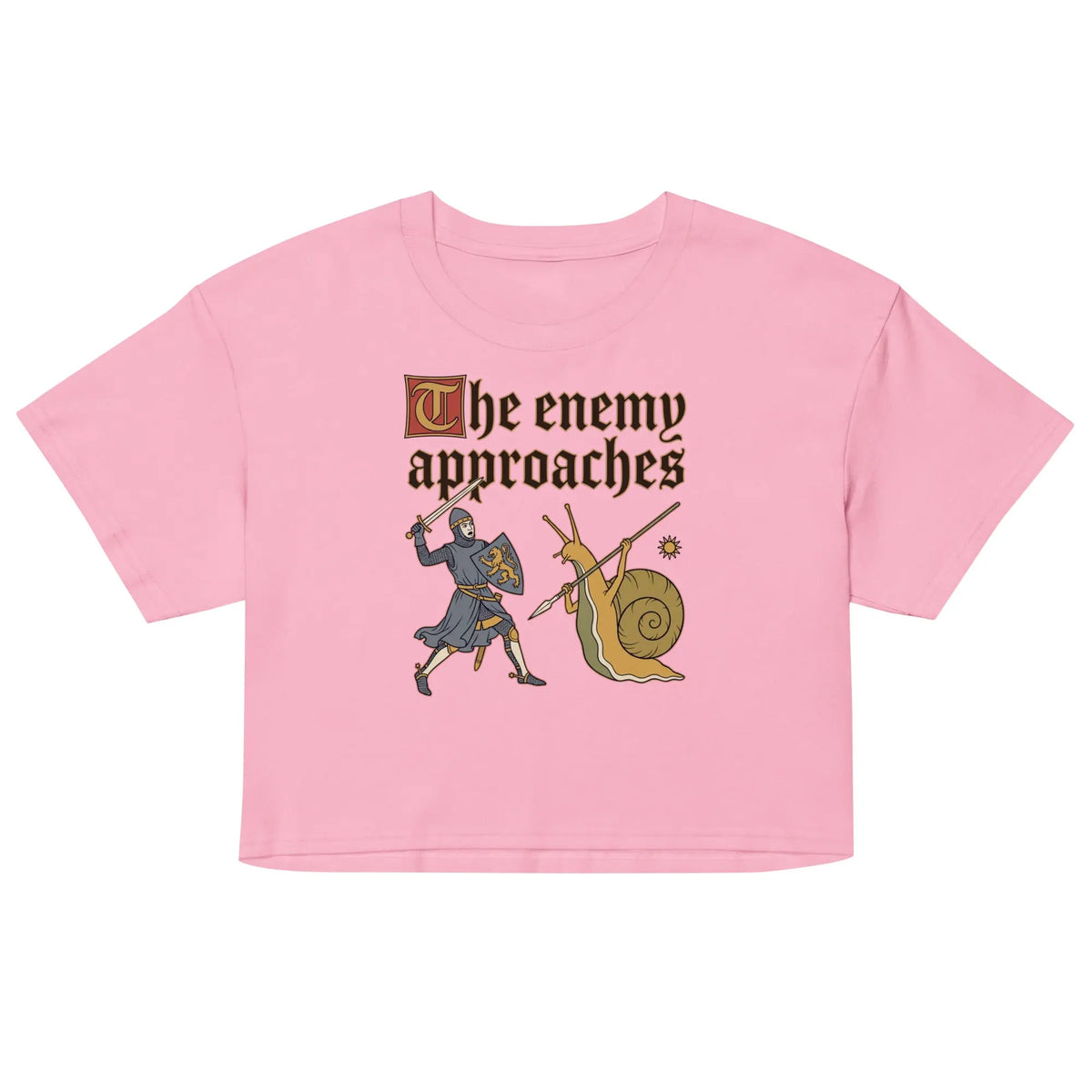 The Enemy Approaches Women’s crop top Orbital Clothing