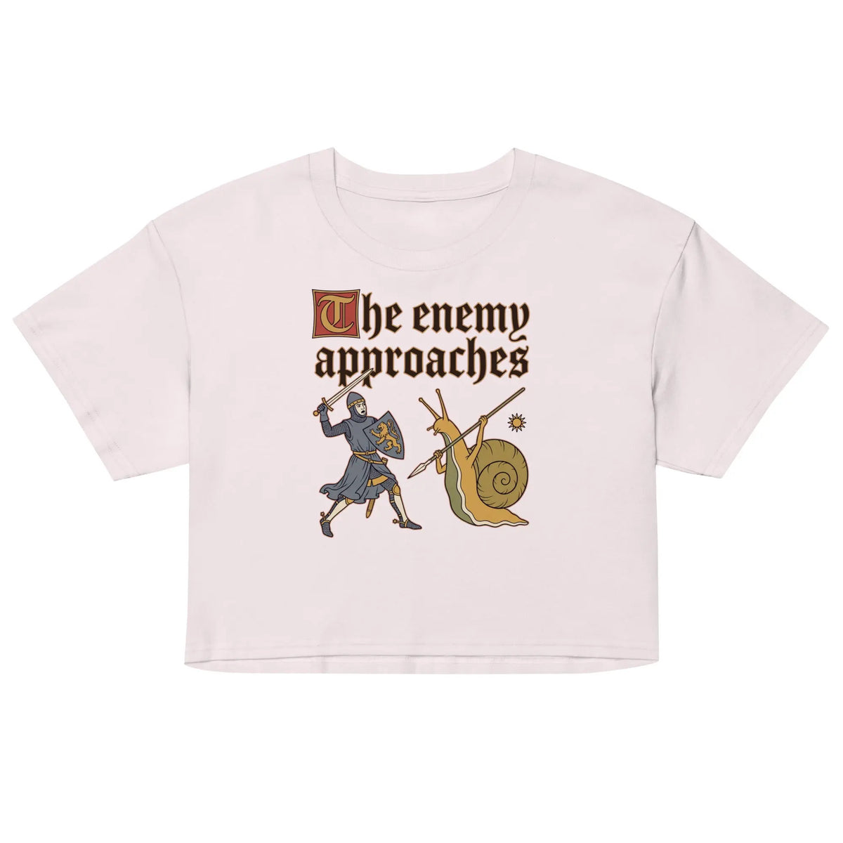 The Enemy Approaches Women’s crop top Orbital Clothing