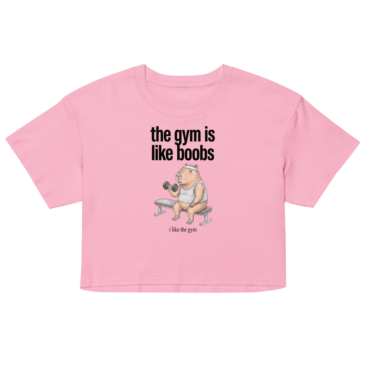 The Gym Is Like Boobs Women’s crop top Orbital Clothing
