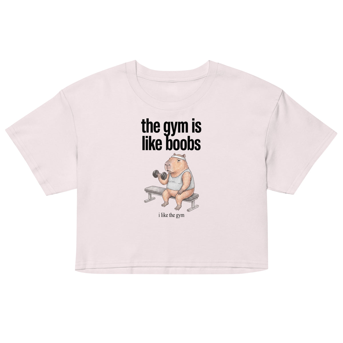 The Gym Is Like Boobs Women’s crop top Orbital Clothing