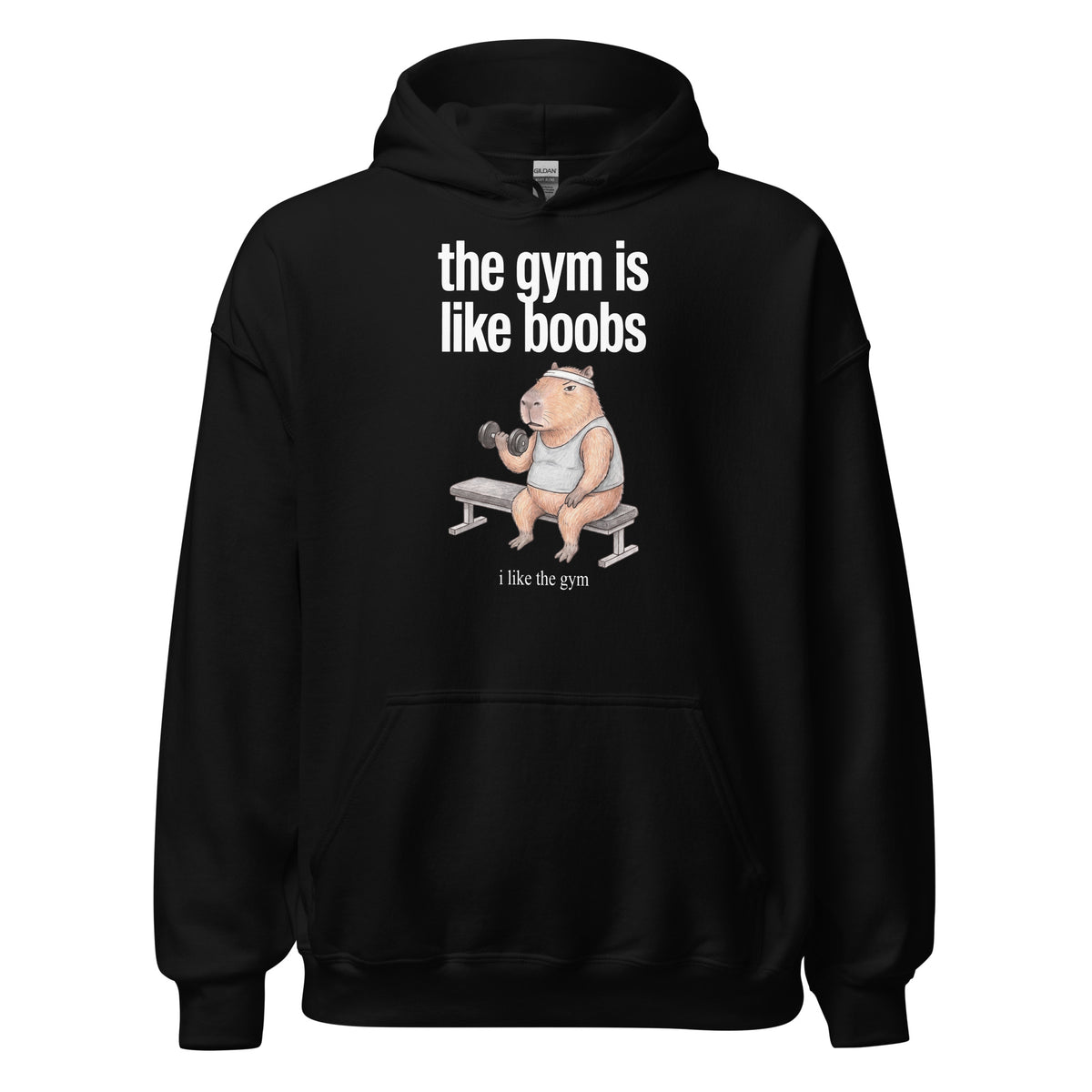 The Gym Is Like Boobs Hoodie Orbital Clothing