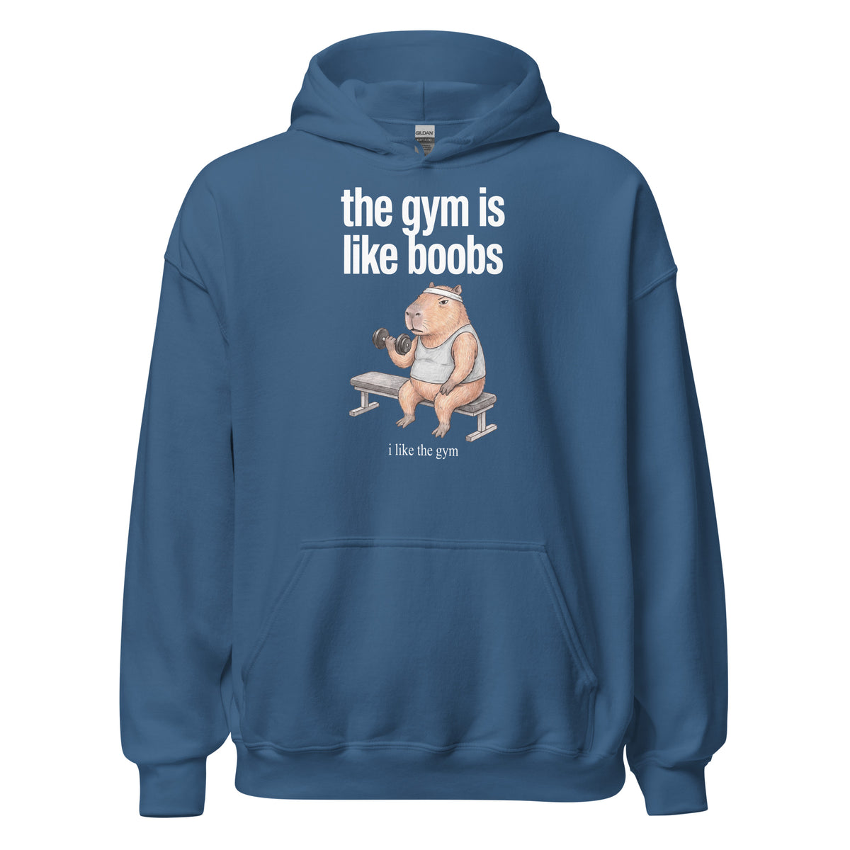 The Gym Is Like Boobs Hoodie Orbital Clothing