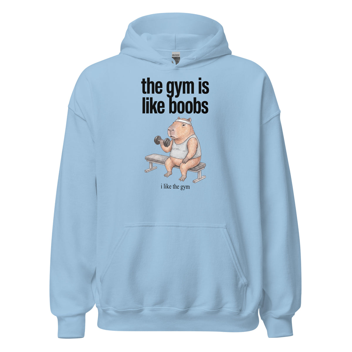 The Gym Is Like Boobs Hoodie Orbital Clothing