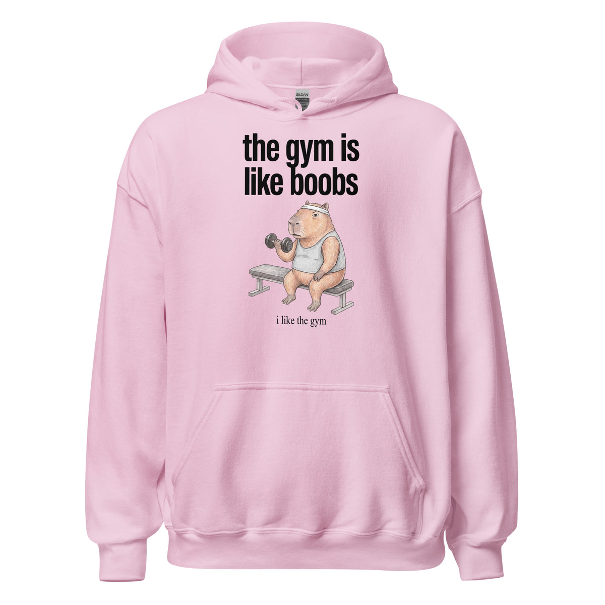 The Gym Is Like Boobs Hoodie Orbital Clothing