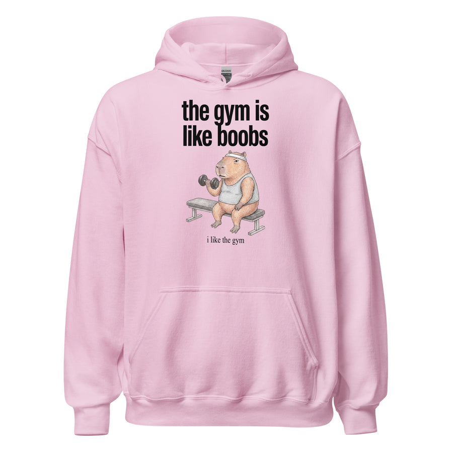 The Gym Is Like Boobs Hoodie Orbital Clothing