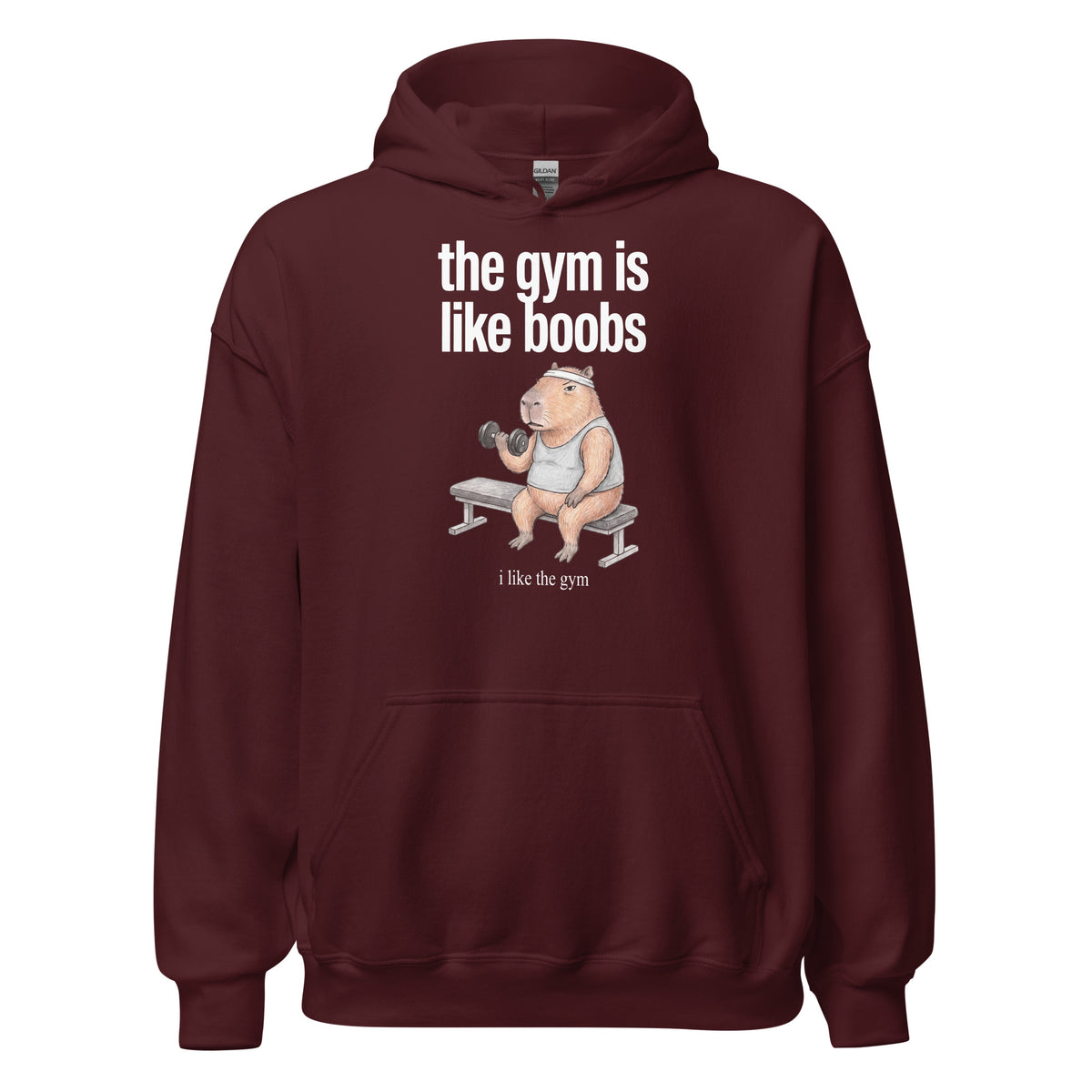 The Gym Is Like Boobs Hoodie Orbital Clothing