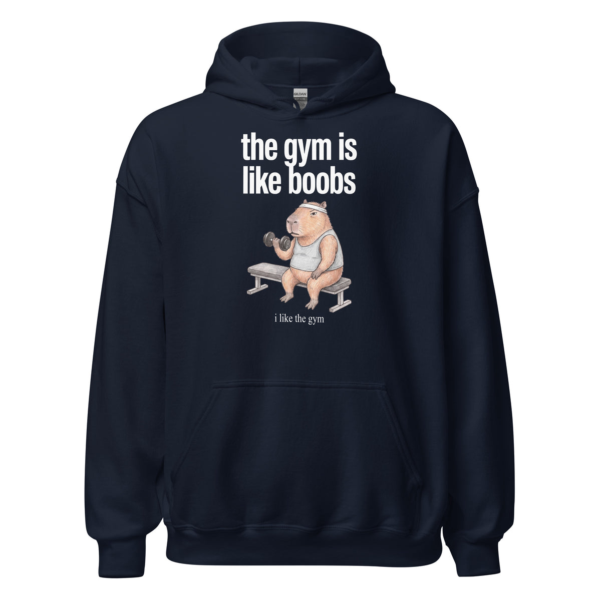 The Gym Is Like Boobs Hoodie Orbital Clothing