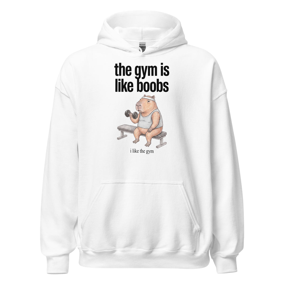 The Gym Is Like Boobs Hoodie Orbital Clothing