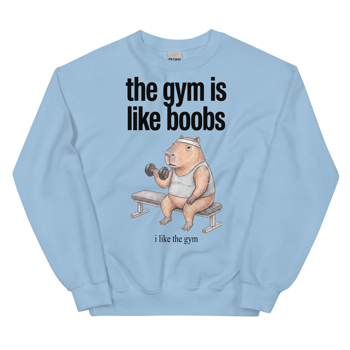 The Gym Is Like Boobs Sweatshirt Orbital Clothing