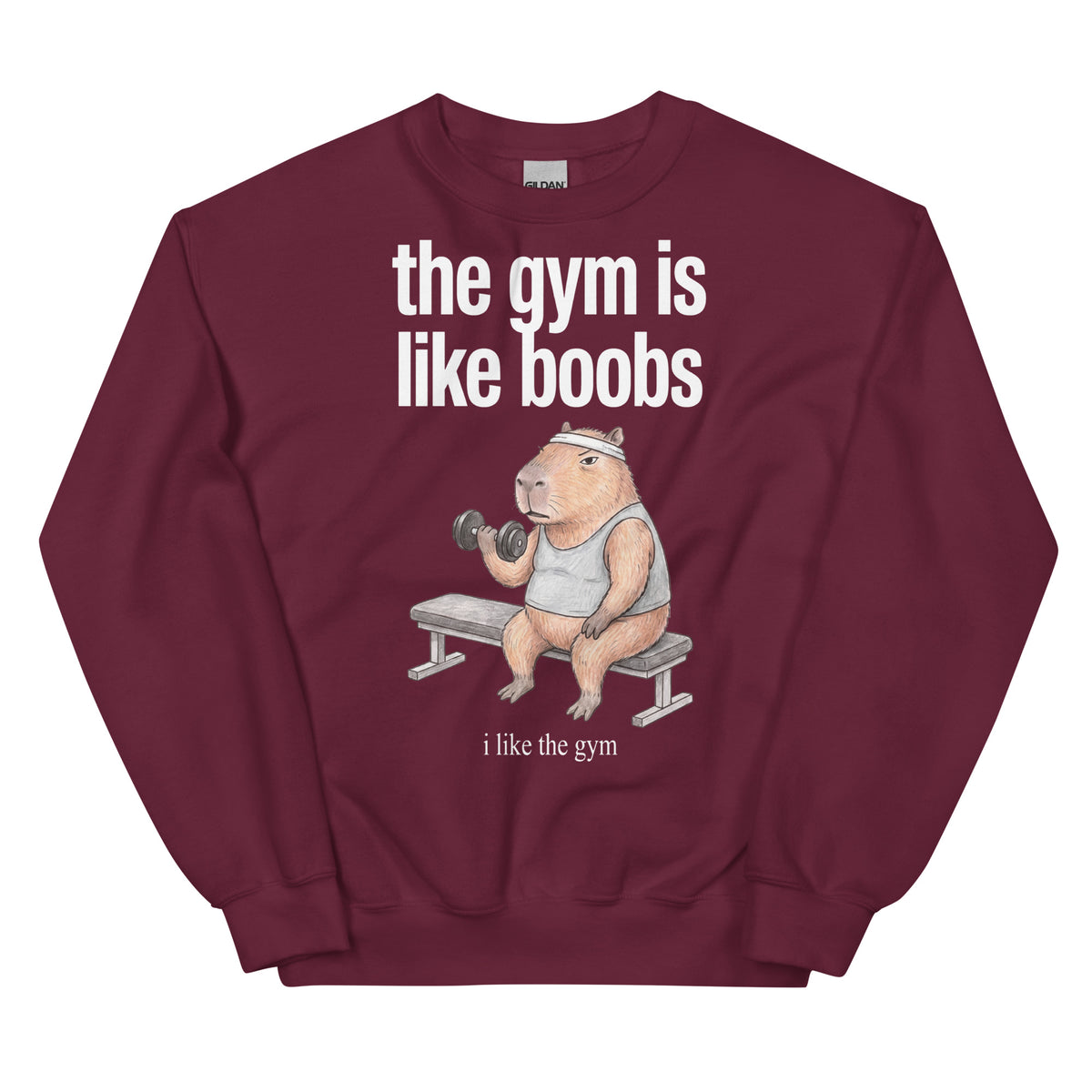 The Gym Is Like Boobs Sweatshirt Orbital Clothing