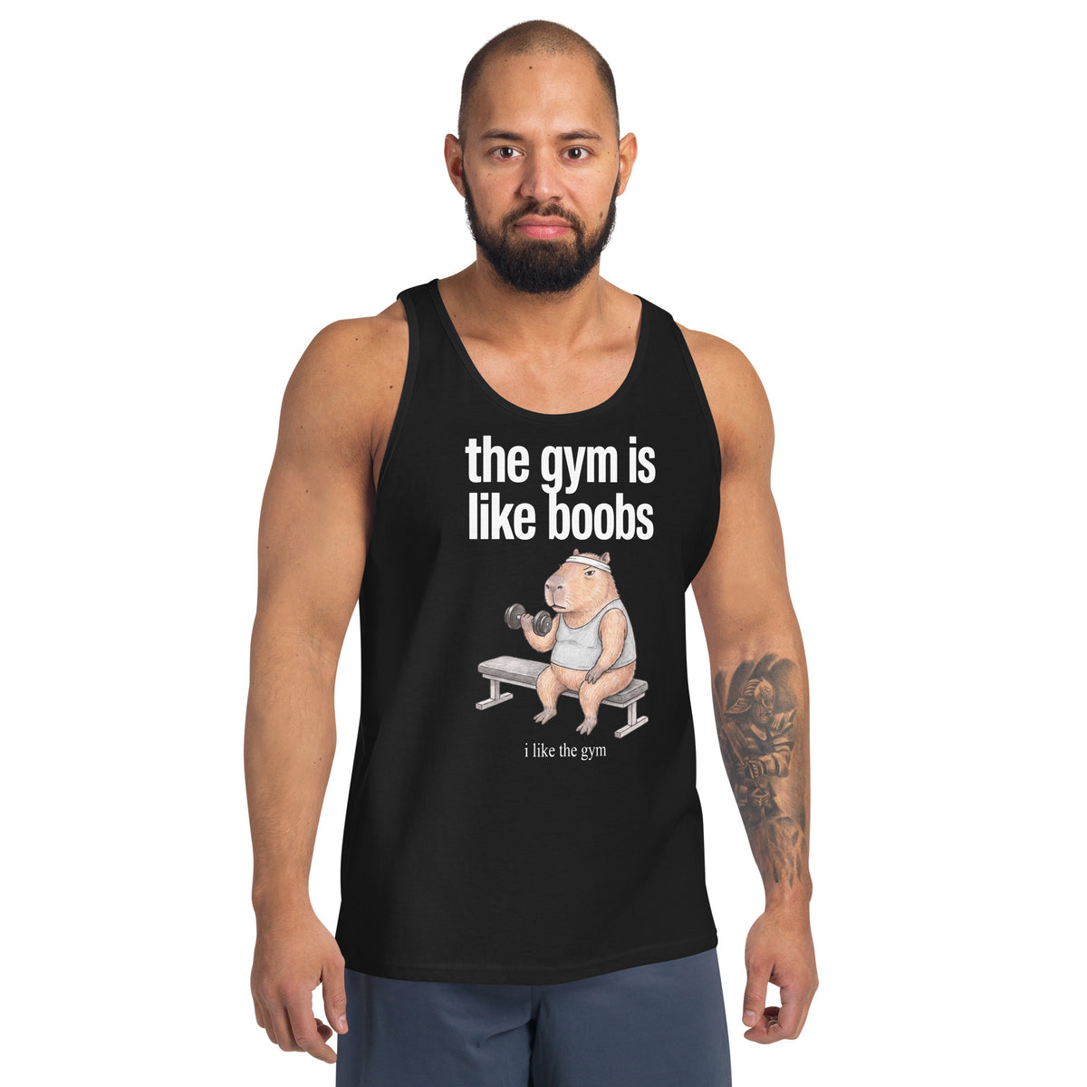 The Gym Is Like Boobs Tank Top Orbital Clothing