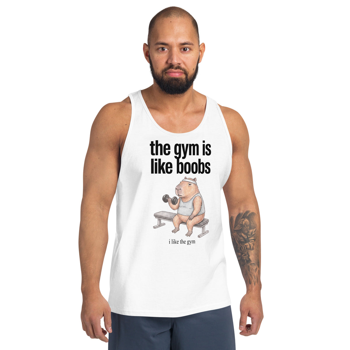 The Gym Is Like Boobs Tank Top Orbital Clothing