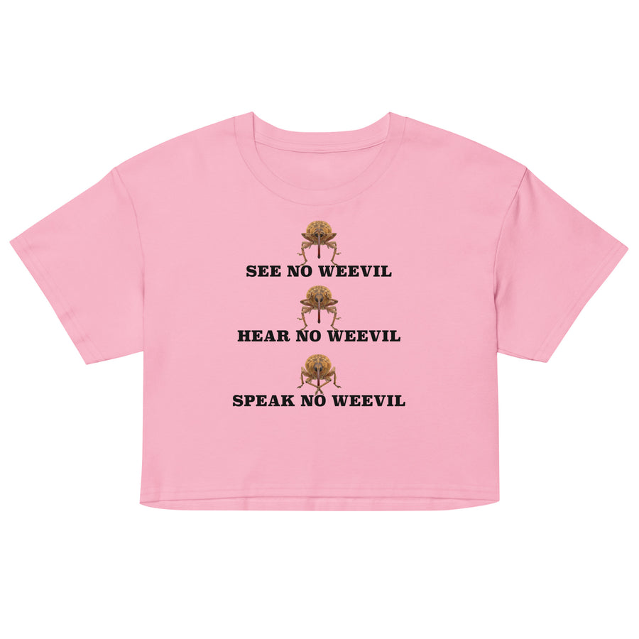 See No Weevil Women’s crop top Orbital Clothing