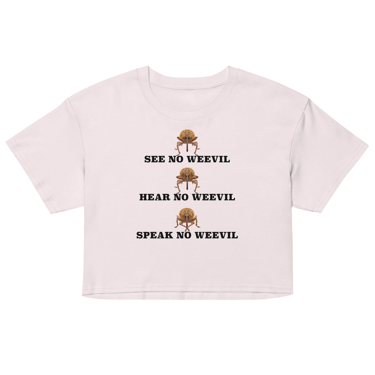 See No Weevil Women’s crop top Orbital Clothing