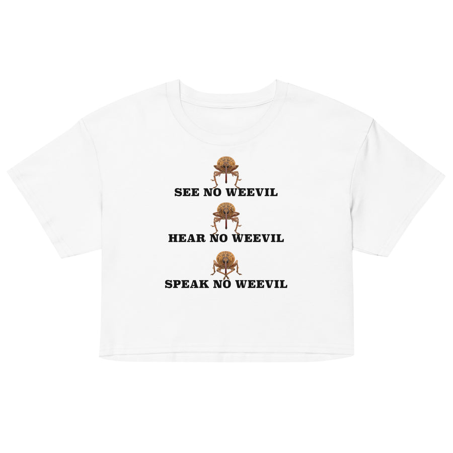 See No Weevil Women’s crop top Orbital Clothing