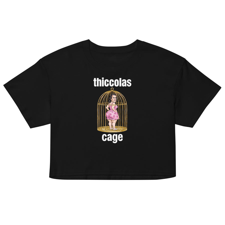 Thiccolas Cage Women’s crop top Orbital Clothing