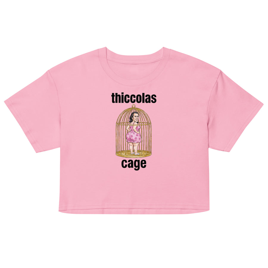 Thiccolas Cage Women’s crop top Orbital Clothing