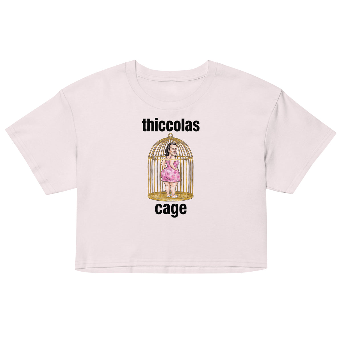 Thiccolas Cage Women’s crop top Orbital Clothing