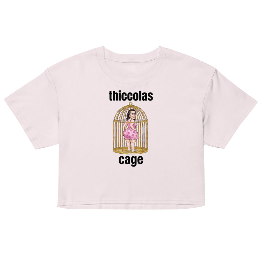 Thiccolas Cage Women’s crop top Orbital Clothing