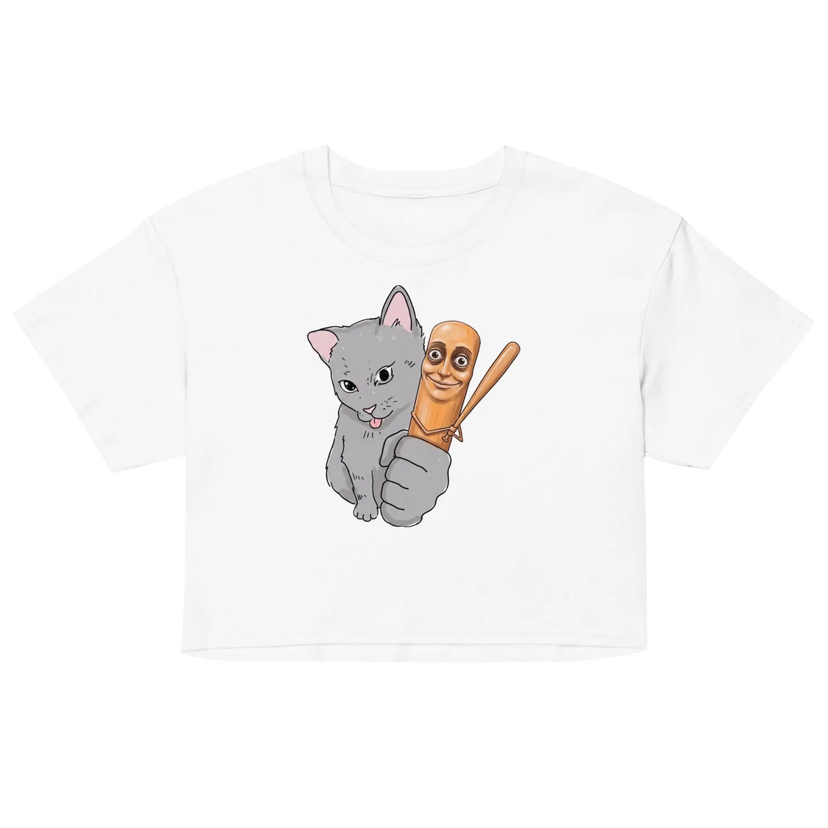 Cat Got Your Tung Women’s crop top Orbital Clothing